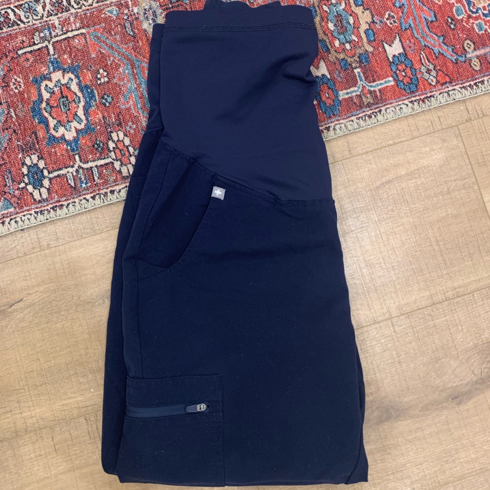Navy Maternity Zamora Figs